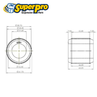 SuperPro Front Lower Control Arm Rear Bush Kit FOR Subaru Outback B15 SPF5331K