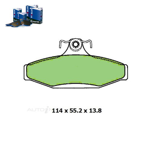 Rear Brake Pad Set FOR Mitsubishi Sigma GH-GZ Nissan Bluebird 910 79-89 DB1094 