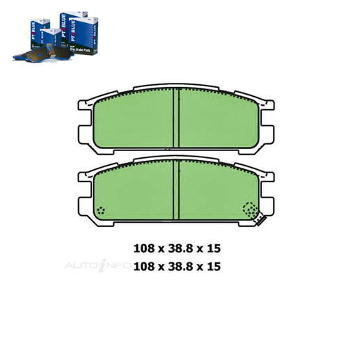 Rear Brake Pad Set FOR Subaru Impreza GC GD GF Legacy BC-BG 89-06 DB1186