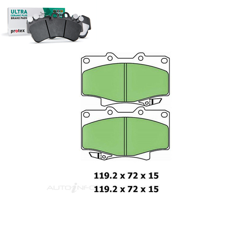 Front Brake Pad Set FOR Toyota Landcruiser FJ73R-HZJ80R 85-98 DB1199 