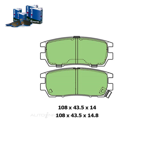 Rear Brake Pad Set FOR Mitsubishi Delica Magna TW Nimbus Pajero NH 86-10 DB1231 