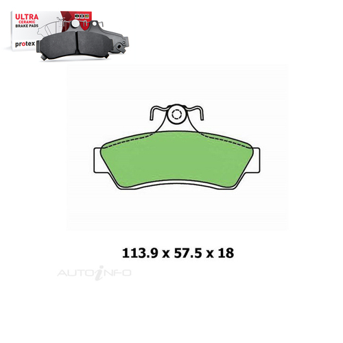 Holden Commodore VT-VZ Statesman WH-WL Monaro Rear Brake Pad Set 97-06 DB1332