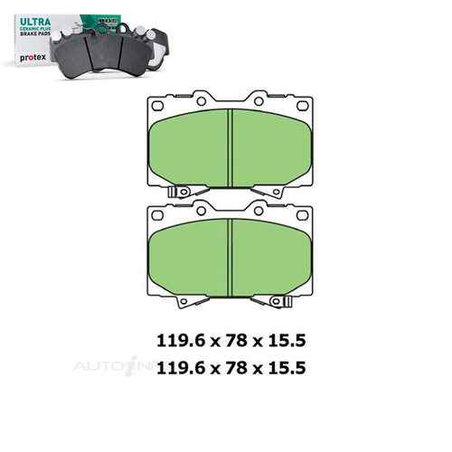 Front Brake Pad Set FOR Lexus Toyota Landcruiser FZJ78R-VDJ76R 98- On DB1365 