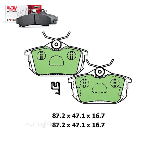 Rear Brake Pad Set FOR Mitsubishi Colt RZ RG Proton Volvo S40 V40 95-10 DB1382 