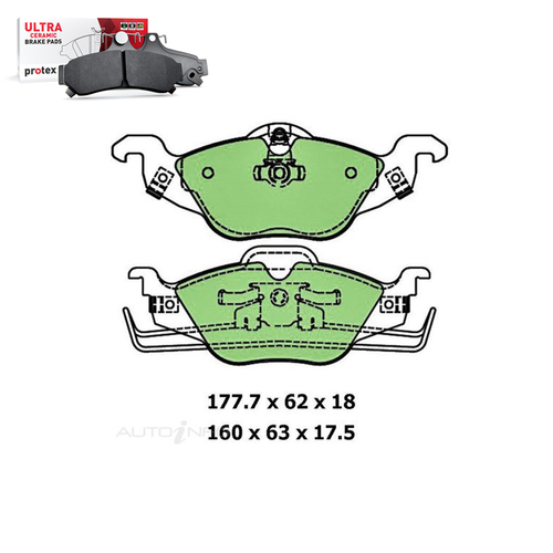 Front Brake Pad Set FOR Holden Astra TS CD CDX City Equipe 1999-2005 DB1424 