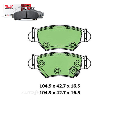 Rear Brake Pad Set FOR Holden Astra TS CDX City Equipe Zafira TT 99-06 DB1425 