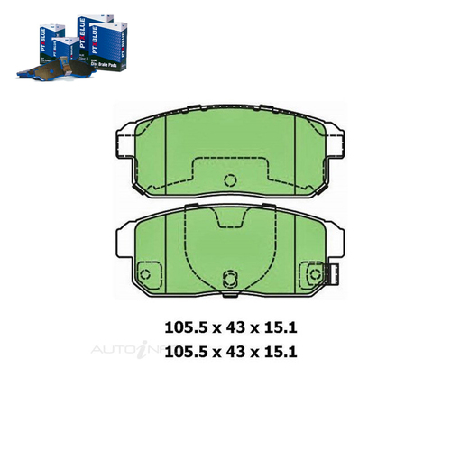 Rear Brake Pad Set FOR Mazda RX-8 Nissan Maxima Suzuki Ignis RG413 00-12 DB1671