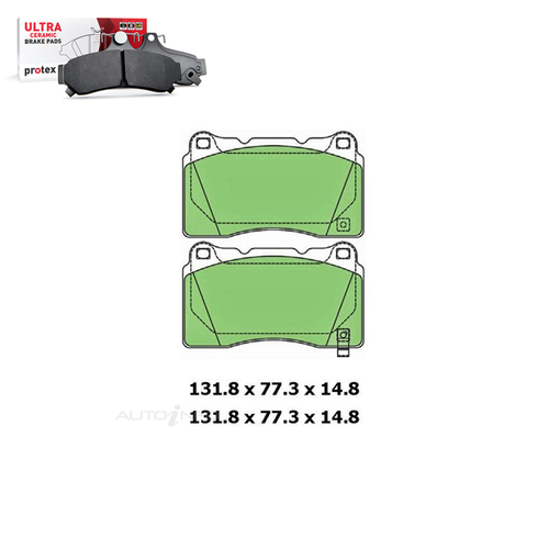 Front Brake Pad Set FOR Holden Commodore VE Mitsubishi Subaru Tesla 98-19 DB1678