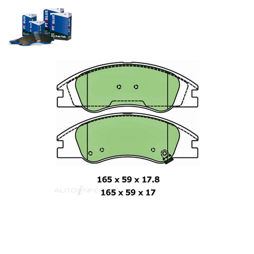 Front Brake Pad Set FOR Kia Cerato LD 2004-2007 DB1727