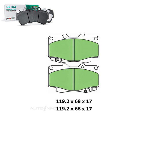 Front Brake Pad Set FOR Toyota Hilux KUN25R KUN26R GGN25R SR SR5 05-15 DB1739