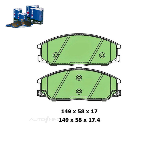 Front Brake Pad Set FOR Hyundai Santa Fe Trajet Ssangyong Acyton 00-13 DB1745 