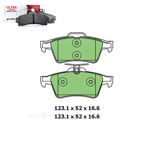 Rear Brake Pad Set FOR Ford Focus Holden Astra Mazda 3 Saab 03-19 DB1763 