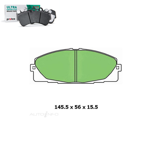 Front Brake Pad Set FOR Toyota Hiace KDH200R-TRH224R Commuter Bus 04-On DB1772 