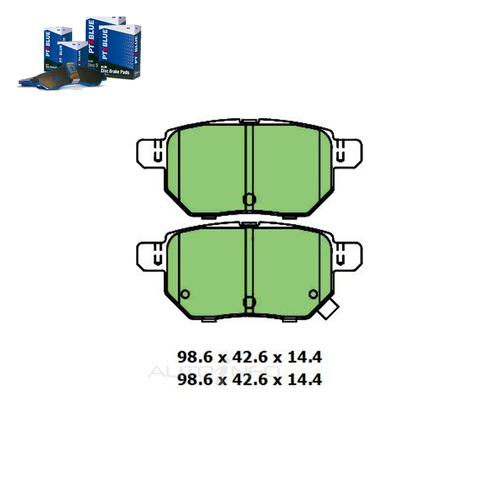 Rear Brake Pad Set FOR Lexus CT200h Toyota Corolla ZRE152R Prius 05- On DB1786