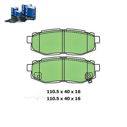 Rear Brake Pad Set FOR Subaru BRZ Forester SJ Liberty Toyota 86 07- On DB1789 