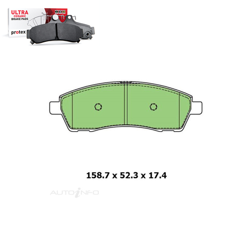 Protex Ultra Ceramic Brake Pad Set