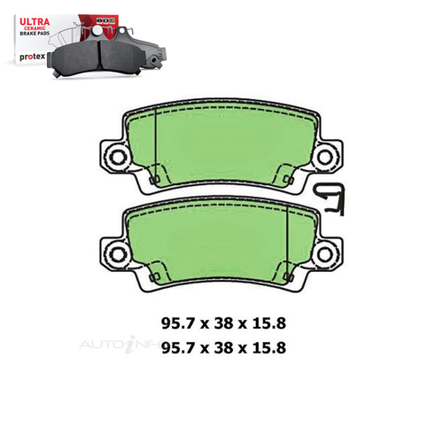 Rear Brake Pad Set FOR Toyota Corolla Ascent Seca ZZE122R 2002-2006 DB1920 