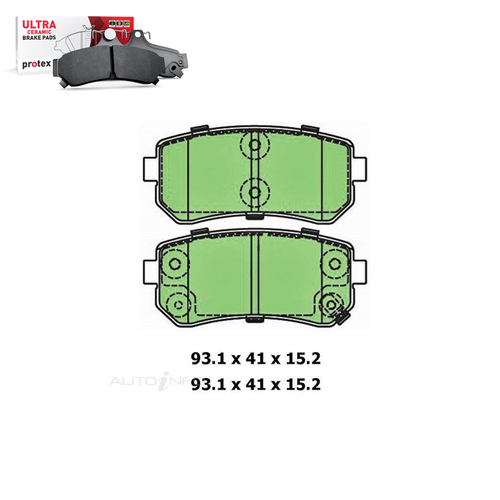 Rear Brake Pad Set FOR Hyundai Accent Excel i20 i30 i45 Kia Rio 94-On DB1943