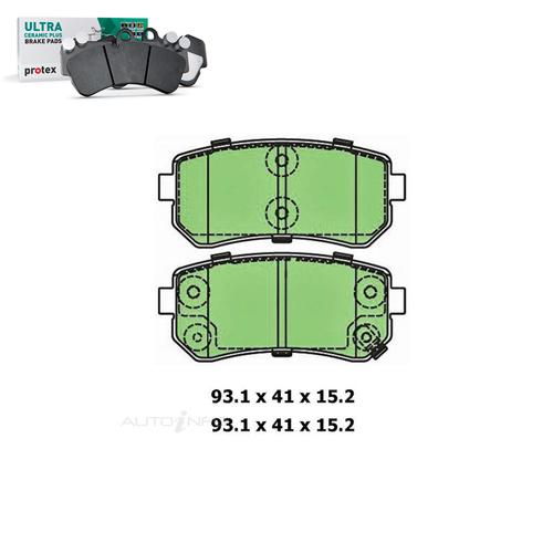 Rear Brake Pad Set FOR Hyundai Accent Excel i20 i30 i45 Kia Rio 94-On DB1943