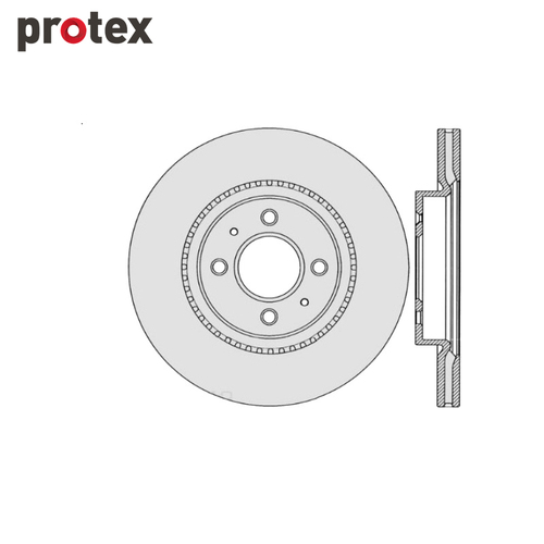 DISC ROTOR FRONT FOR KIA RIO UB DR12874