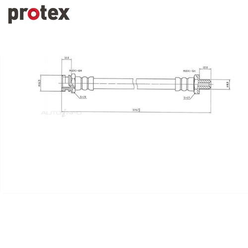 Protex Brake Hose H1139