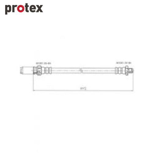 Protex Brake Hose H1200