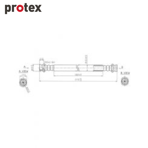 Protex Brake Hose H1285