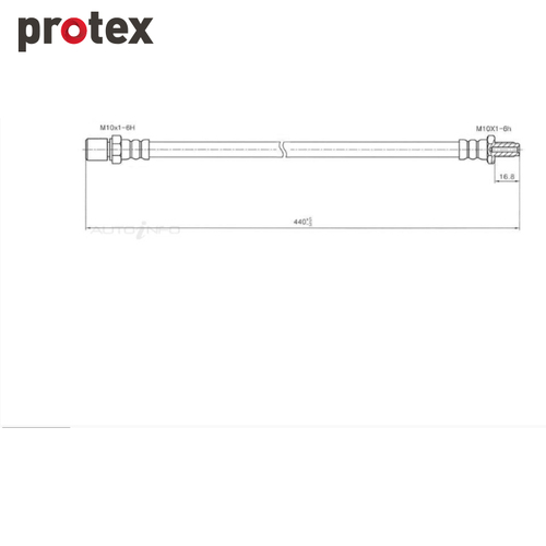 Protex Brake Hose H1550