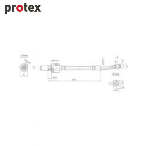 Protex Brake Hose H1857