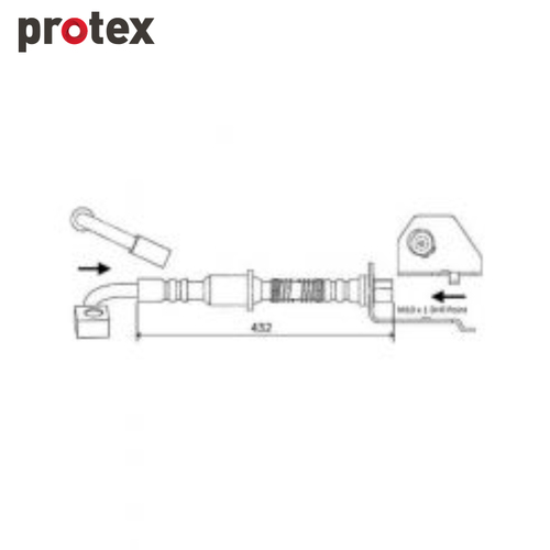 Protex Brake Hose H1905