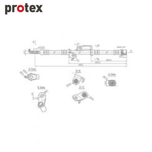 Protex Brake Hose H3457