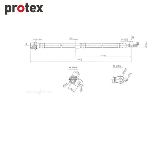 Protex Brake Hose H3471