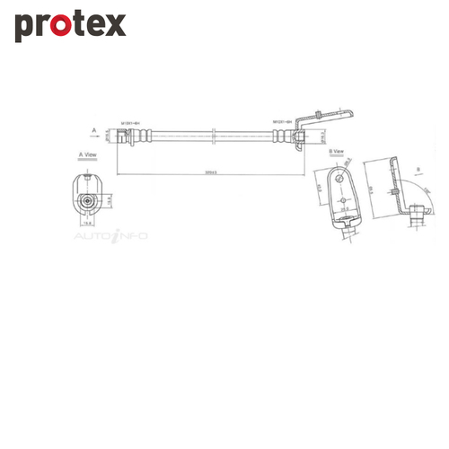 Protex Brake Hose H3502