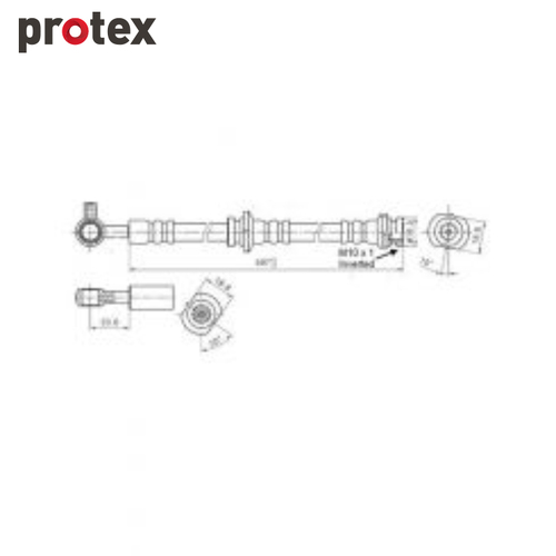 Protex Brake Hose H3722