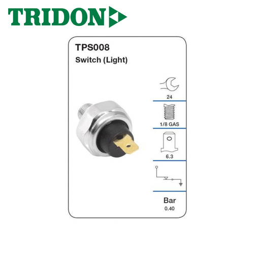 TRIDON OIL PRESSURE SWITCH (LIGHT) TPS008