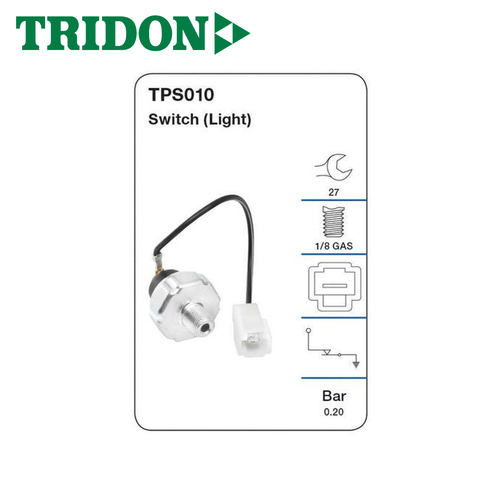 TRIDON OIL PRESSURE SWITCH (LIGHT) TPS010