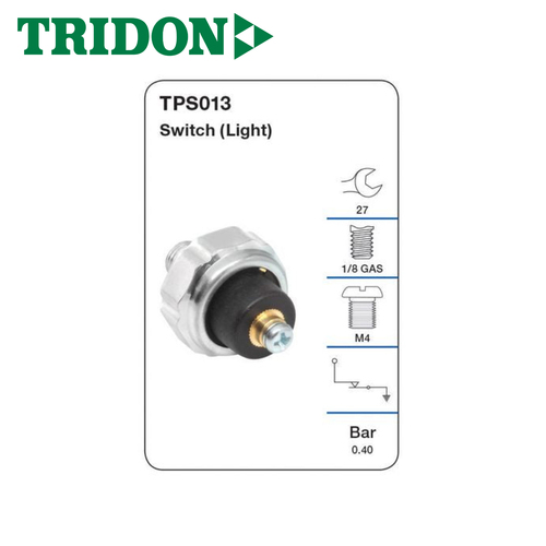 TRIDON OIL PRESSURE SWITCH (LIGHT) TPS013