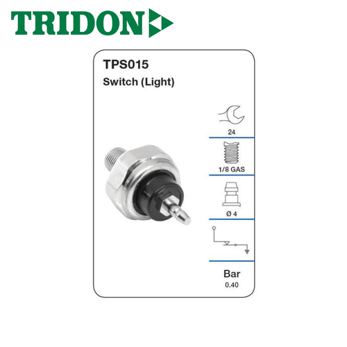 TRIDON OIL PRESSURE SWITCH (LIGHT) TPS015