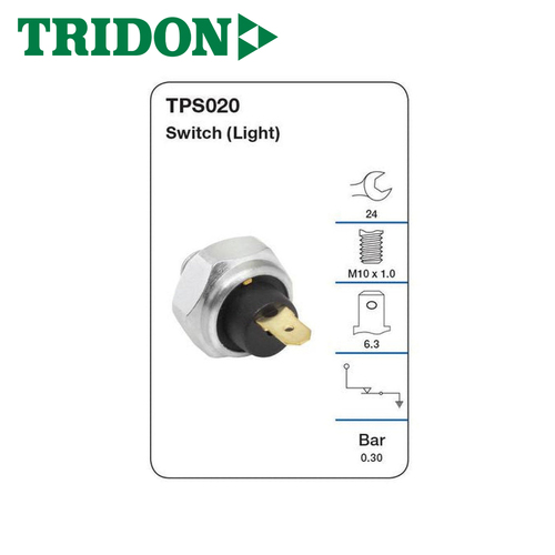 TRIDON OIL PRESSURE SWITCH (LIGHT) TPS020