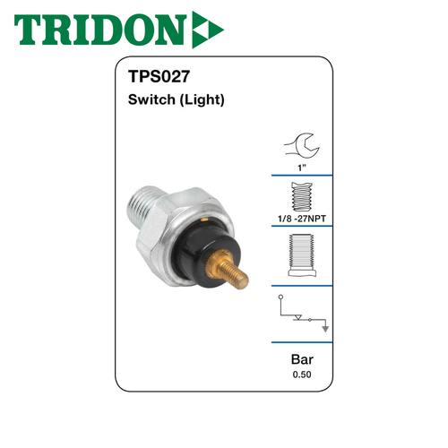 TRIDON OIL PRESSURE SWITCH (LIGHT) TPS027