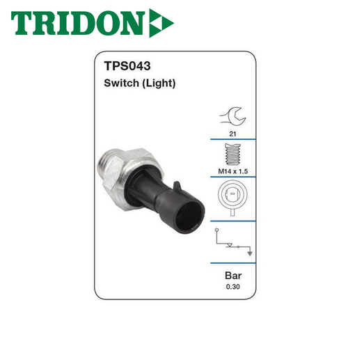 TRIDON OIL PRESSURE SWITCH (LIGHT) TPS043