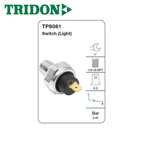 TRIDON OIL PRESSURE SWITCH (LIGHT) TPS061