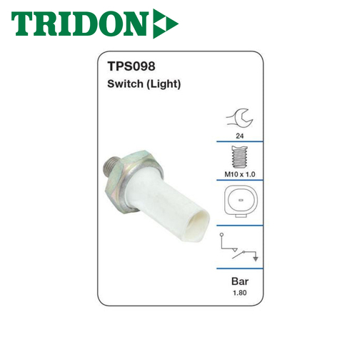 TRIDON OIL PRESSURE SWITCH (LIGHT) TPS098