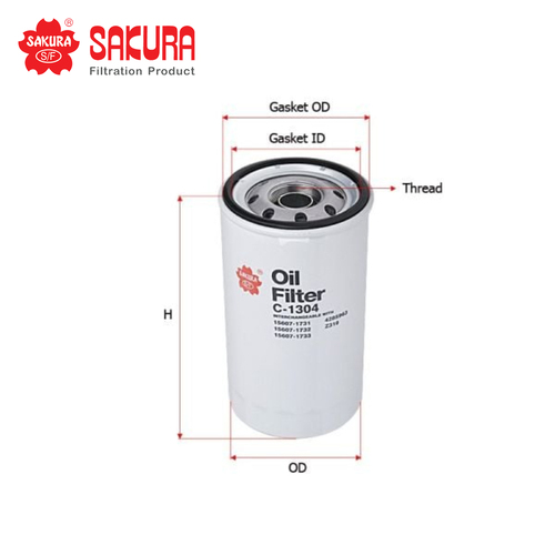 SAKURA OIL FILTER C-1304