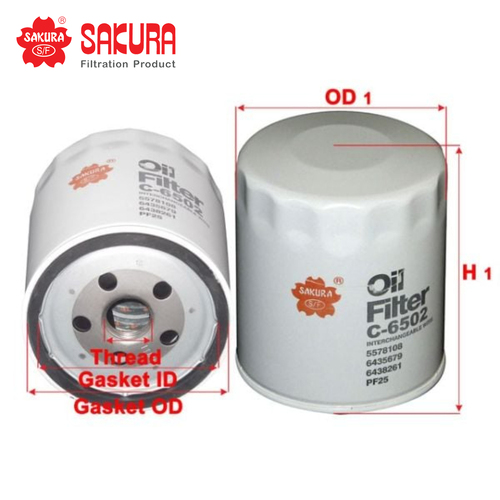 SAKURA OIL FILTER C-6502