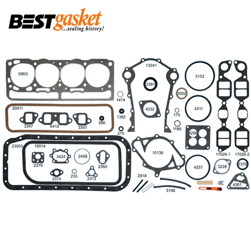 Lincoln Mercury 368 Y-Block V8 Full Gasket Set 1956-1957