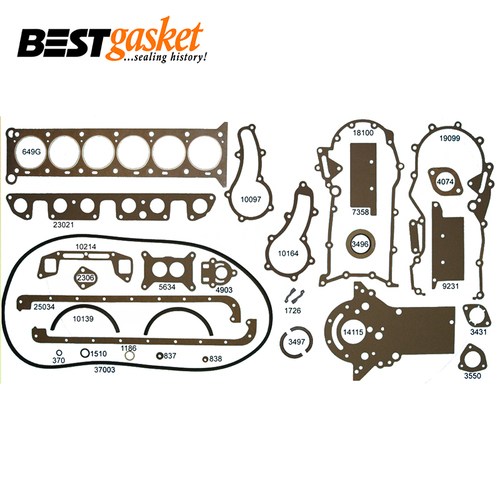 Full Gasket Set FOR Willys Jeep 3.8L 230 6 Cylinder SOHC Tornado 1962-1965