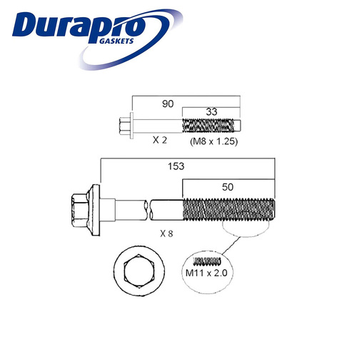 Head Bolt Set RH FOR Holden Commodore Captiva Rodeo Alloytec V6 3L 3.2 3.6 04-12