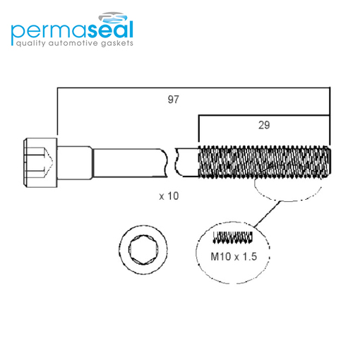 Head Bolt Set FOR Nissan Pulsar N14 N15 1992-2000 GA16DE 1.6L