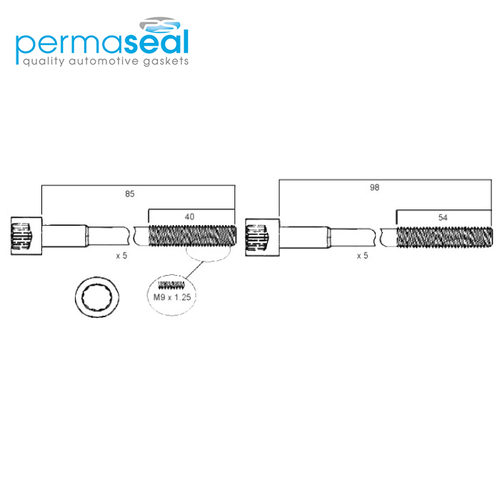 Head Bolt Set FOR TOYOTA 4 5E-FE HBS025